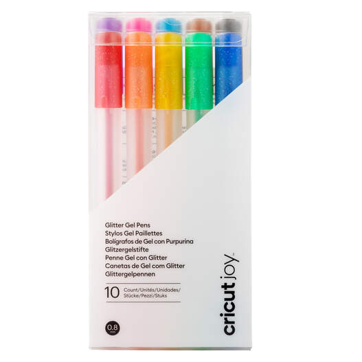 Cricut Joy&trade; Glitter Gel Pens 0.8 mm, Rainbow (10 ct)